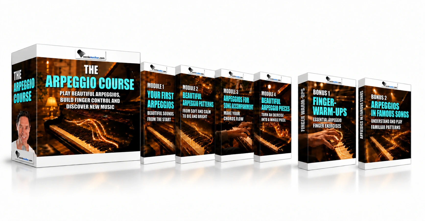 The Arpeggio Course: main Cube, four modules and two bonus modules The Arpeggio Course: main Cube, four modules and two bonus modules